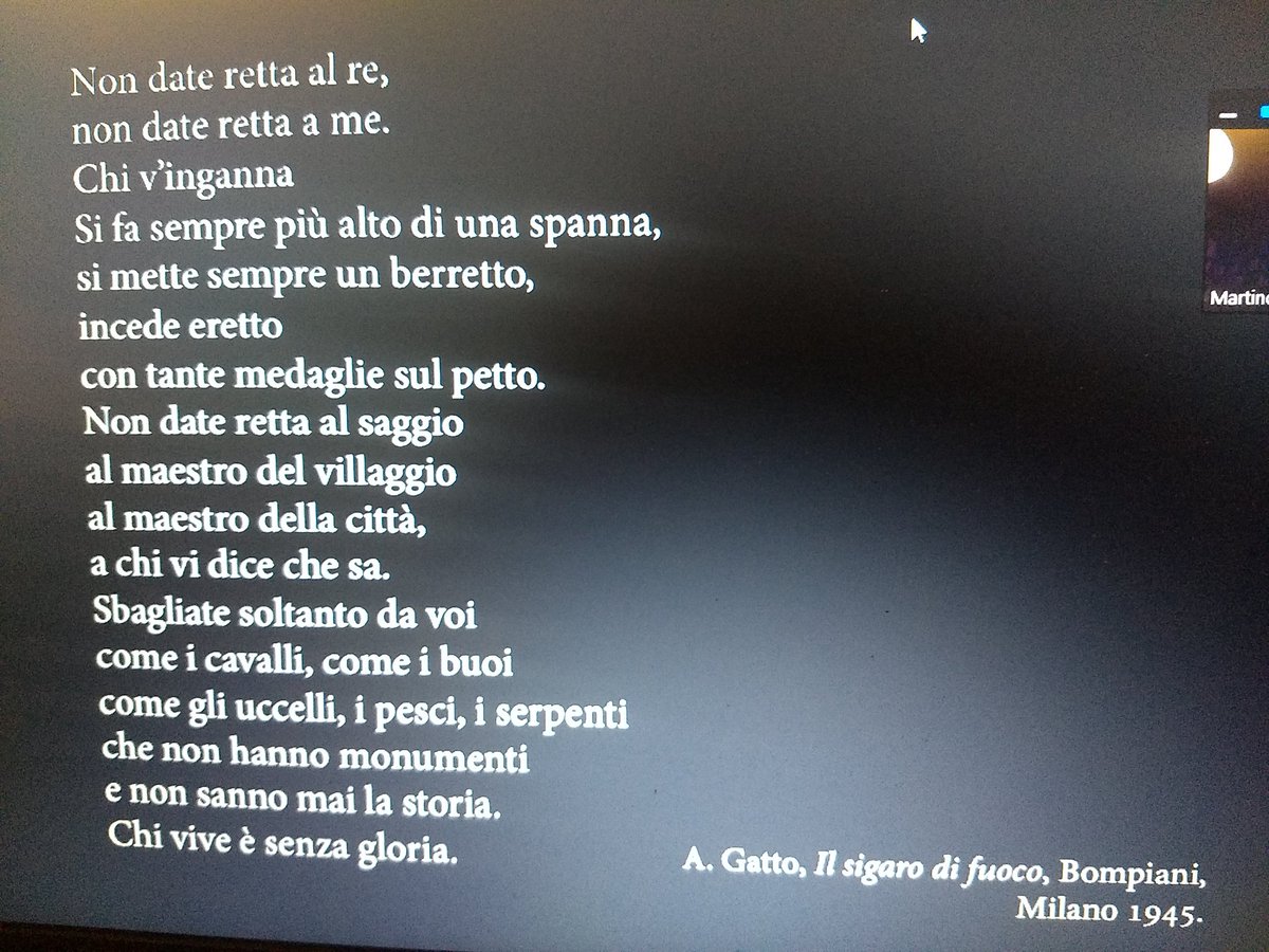 Non date retta ai re,
non date retta a me.
Chi v'inganna
si fa sempre più alto di una spanna...

Alfonso Gatto, che parlava a tutti i bambini, e ispira #Rodari 

#sfide2020online M.Arcuri