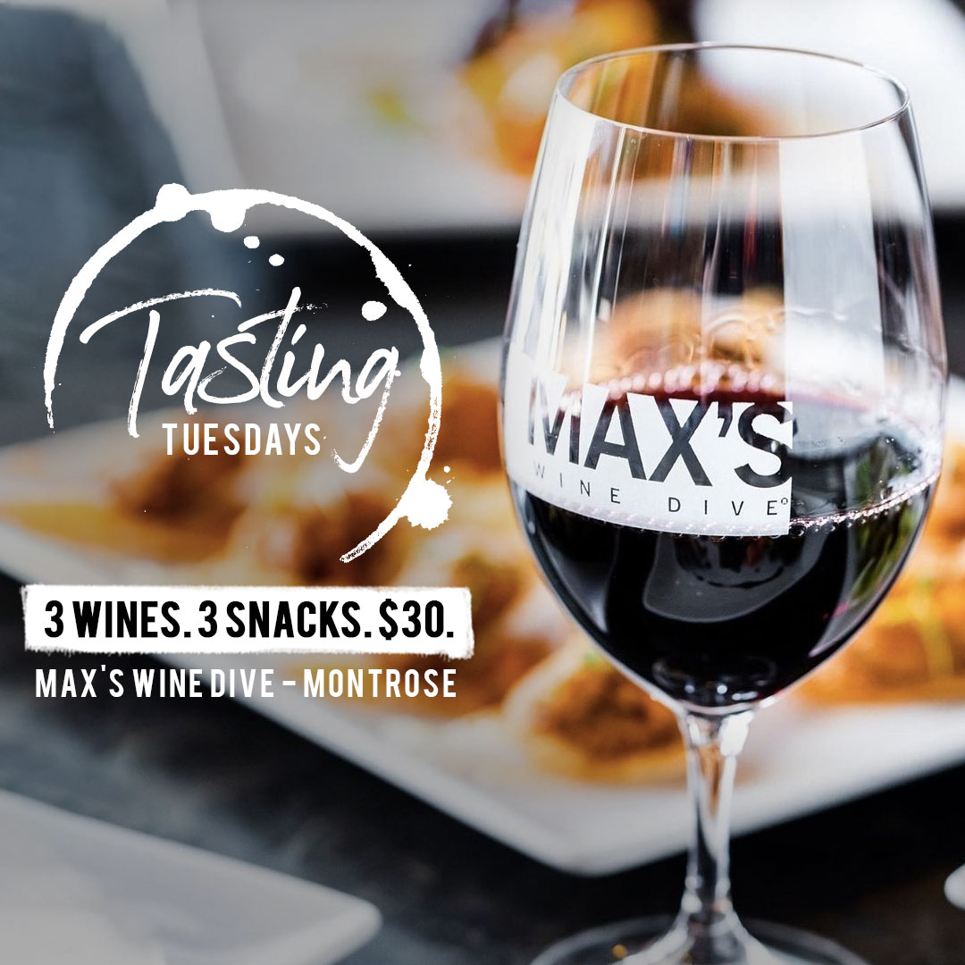 Each week our chefs create unique dishes to pair with wine and they’re truly the bomb dot com! 💣 Come in today to enjoy this weekly special at Max’s in Montrose.