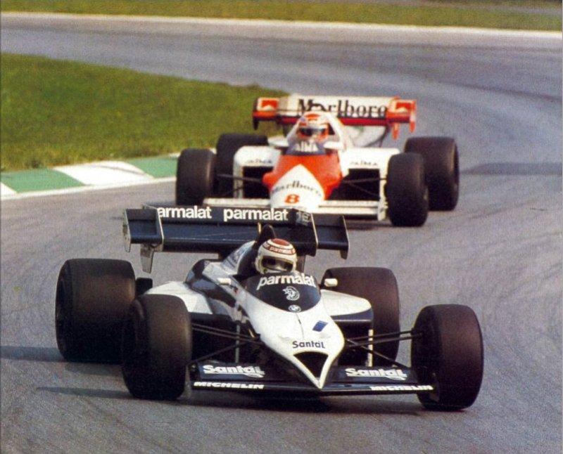 F1 Historical Nelson Piquet Brabham Bt53 Niki Lauda Mclaren Mp4 2 Austrian Grand Prix Osterreichring 1984 F1