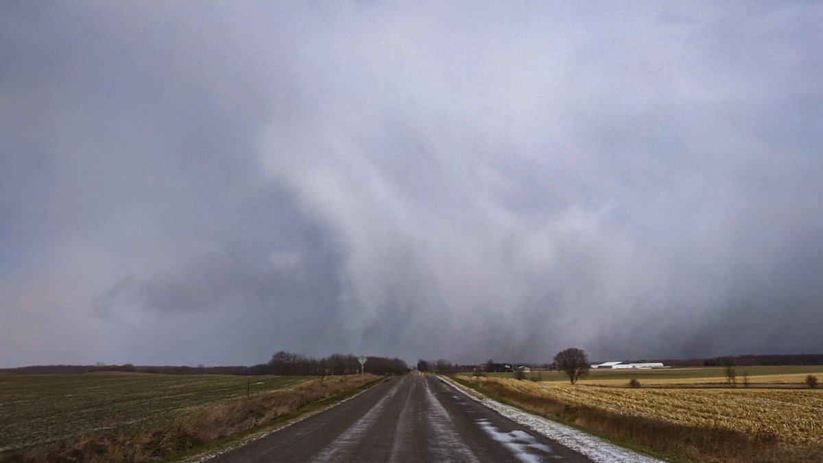 Snow squalls moving in and around Huron County right now
