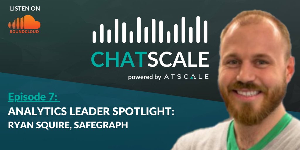 AtScale's tweet photo. "With #datascience & #dataanalytics, it’s a commitment to a life of learning and you’re going to be learning your whole career."@RyanFoxSquire shares #career advice and speaks to making better business decisions with #thirdpartydata. Listen to #CHATSCALE: https://t.co/V8qGVzCDxj https://t.co/UlB3ZlM2w0