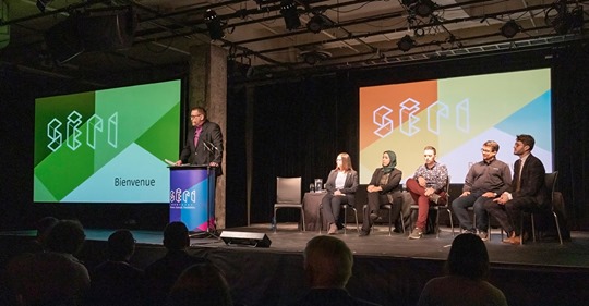 Je salue les chercheur(e)s et les représentant(e)s de <a href="/MTL_Ville/">Ville de Montréal</a> qui se réunissent aujourd'hui pour #SÉRI_MTL, événement dont les #FRQ sont partenaires! Place à l'innovation!
<a href="/etsmtl/">École de technologie supérieure</a> <a href="/inrsciences/">Institut national de la recherche scientifique</a> <a href="/mcgillu/">McGill University</a> <a href="/Concordia/">Concordia University</a> <a href="/polymtl/">Polytechnique Mtl</a> <a href="/UQAM/">UQAM | Université du Québec à Montréal</a> <a href="/UMontreal/">Université de Montréal</a> @McClintockPDX
bit.ly/2UBFgBu