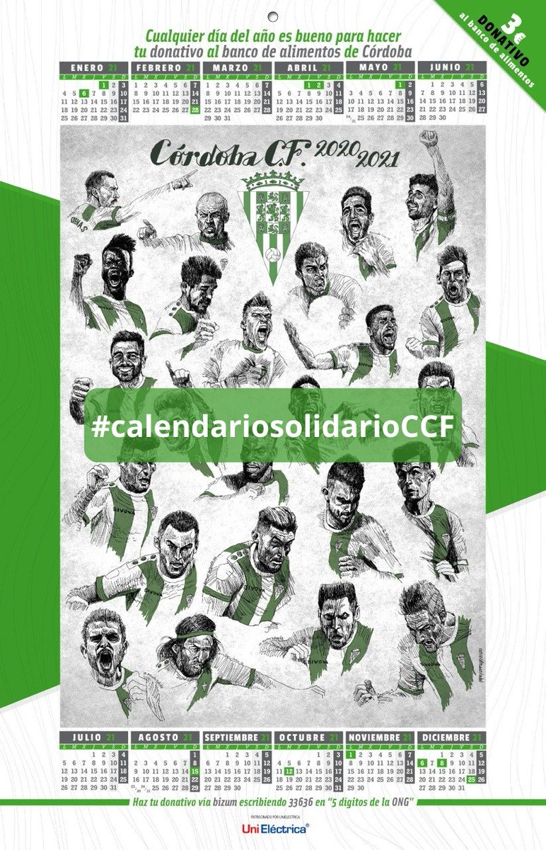 canblanquiverde's tweet image. 📍Todos los puntos donde puedes adquirir el #CalendarioSolidarioCCF de @UniElectrica a favor de @balimentos. Desde mañana. Donativo desde 3€.