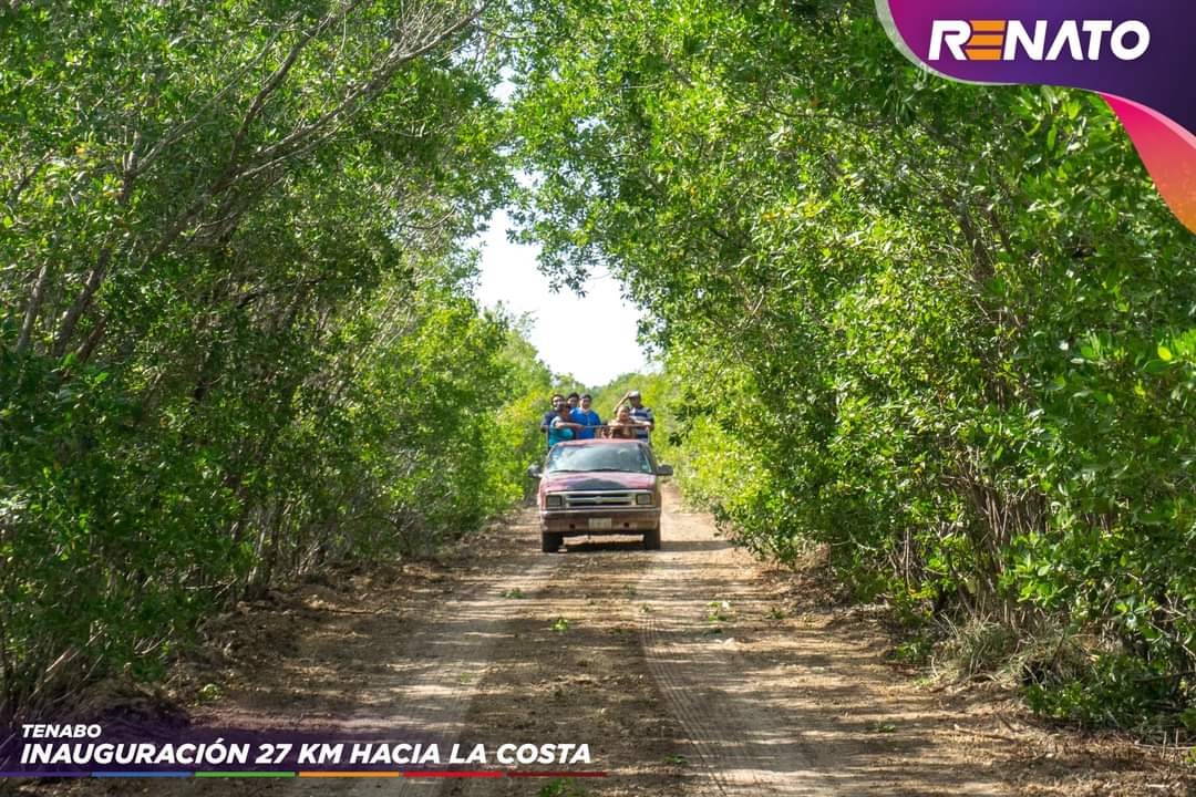 #Tenabo merece unión, respeto, objetivos en común, por el bien de todos,los esfuerzos de hoy, son suma de muchas manos.Un municipio digno y honesto es el camino 27 km que han sido abandonados desde hace 40 años, hoy es una realidad poder transitar para llegar a la hermosa costa