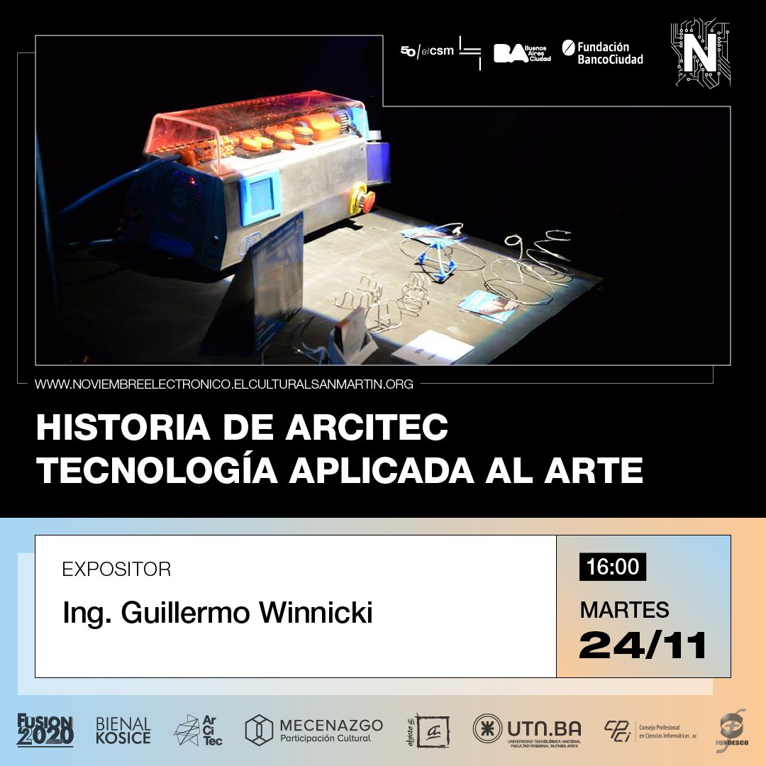 elculturalsm's tweet photo. Todas las actividades se realizarán online en https://t.co/zFj4NjyUXd
#fusion2020 | #bienalkosice | #arcitec https://t.co/VNoxNMbm2l