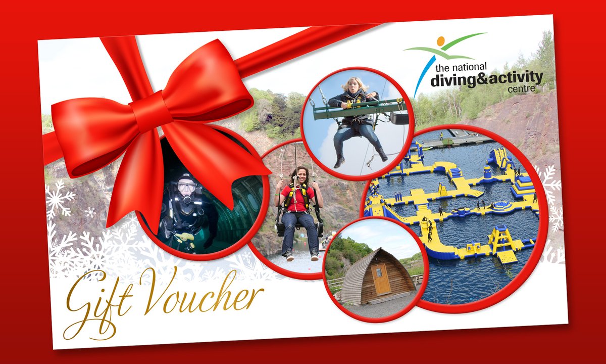 Christmas Gift Vouchers available now for

• Wire Zip Slide
• Atlantis Aqua Park
• Giant 3G Swing
• Drive-In Cinema
• Scuba Diving
• Wooden Wigwams 

At the National Diving &amp; Activity Centre.

ndac.co.uk/blog/2020/11/c…
#ChristmasGift #ChristmasGiftIdeas #Xmas2020 #SecretSanta