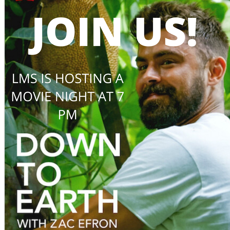 We are hosting a movie night! Please join us tonight at 7 pm!