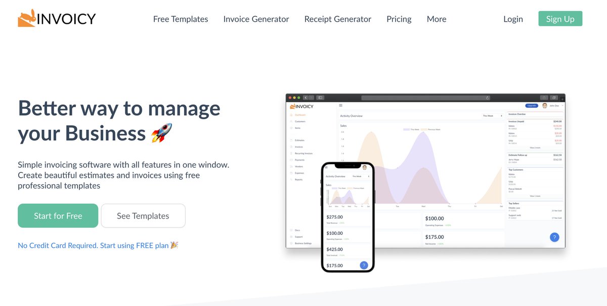 sideprojectsnet's tweet photo. Generate unlimited invoices and estimates by using invoicy's free online invoicing software. 

Check it out 👇

https://t.co/bDj6QPNyza https://t.co/BiQveyCGDO
