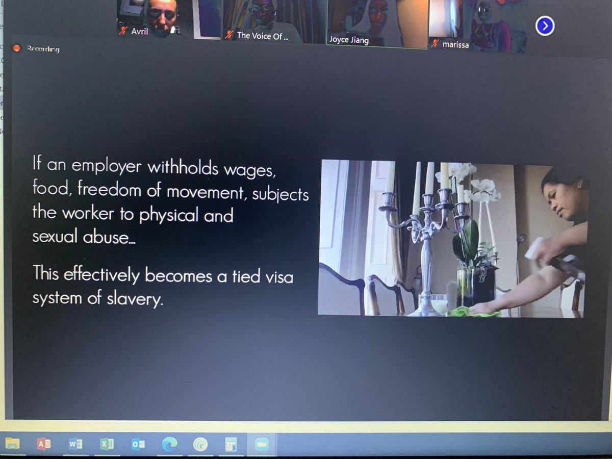 And explains the history of the Overseas Domestic Worker visa from one affording rights to one that facilitates slavery