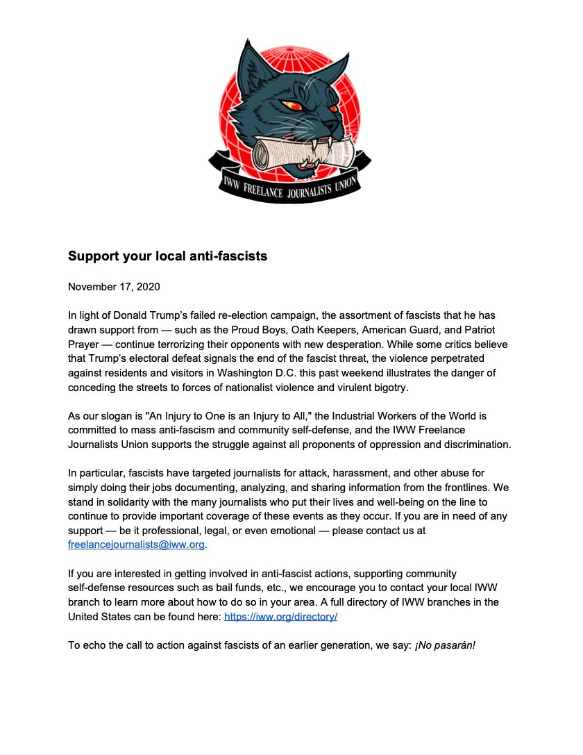 SUPPORT YOUR LOCAL ANTI-FASCISTS!