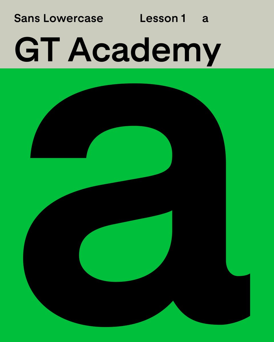 Welcome to our new GT Academy, school is in session! 🤓 In this series we’re going to share our approach to type design and help you to understand the basics of creating a typeface from the ground up.