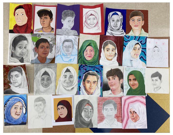 Huge shoutout to our amazing Visual Arts teachers and their incredible students for participating in “The Memory Project”, which promotes intercultural awareness, friendship, &amp; kindness between children around the world through the universal language of art.👏