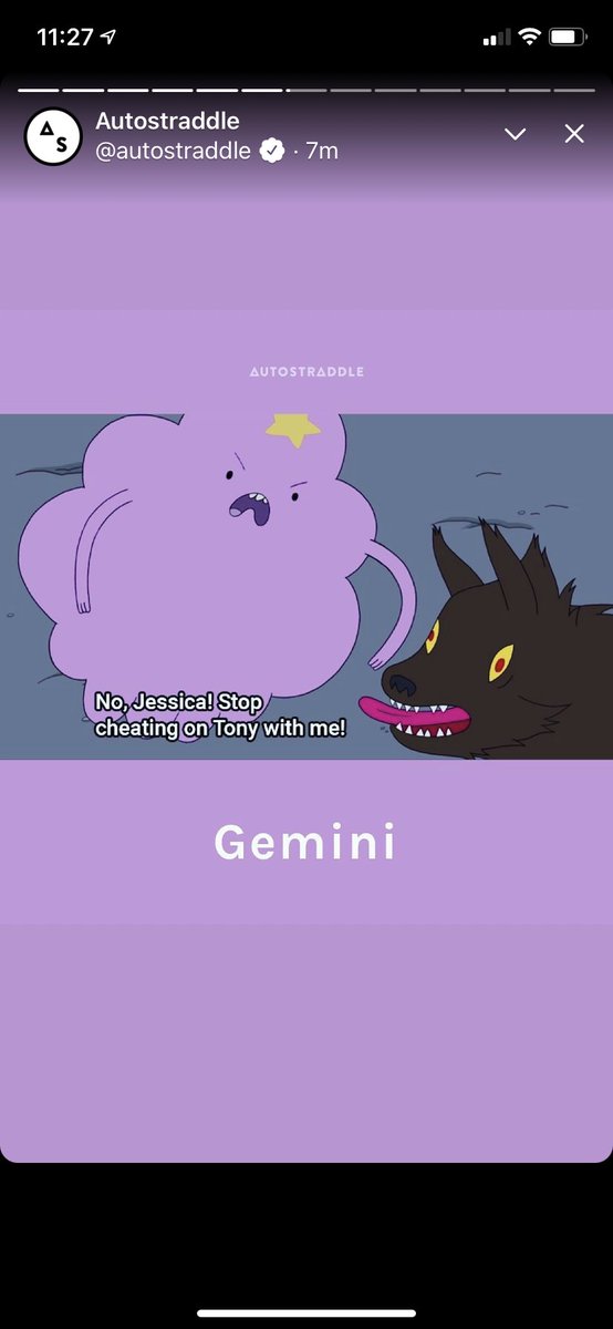 . @autostraddle’s Fleets looking like Instagram, with a gay cartoon astrology story