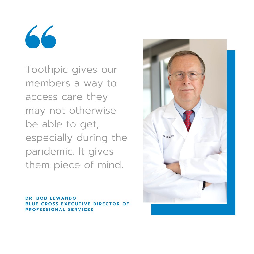 Check-out why <a href="/BCBSMA/">Blue Cross MA</a> Dental Blue members have a reason to smile. Our partnership offers Toothpic remote dental consults for free to it's nearly 1 million Dental Blue members.

#smilesallround #smartdental #teledentistry

hubs.ly/H0B3Q_90