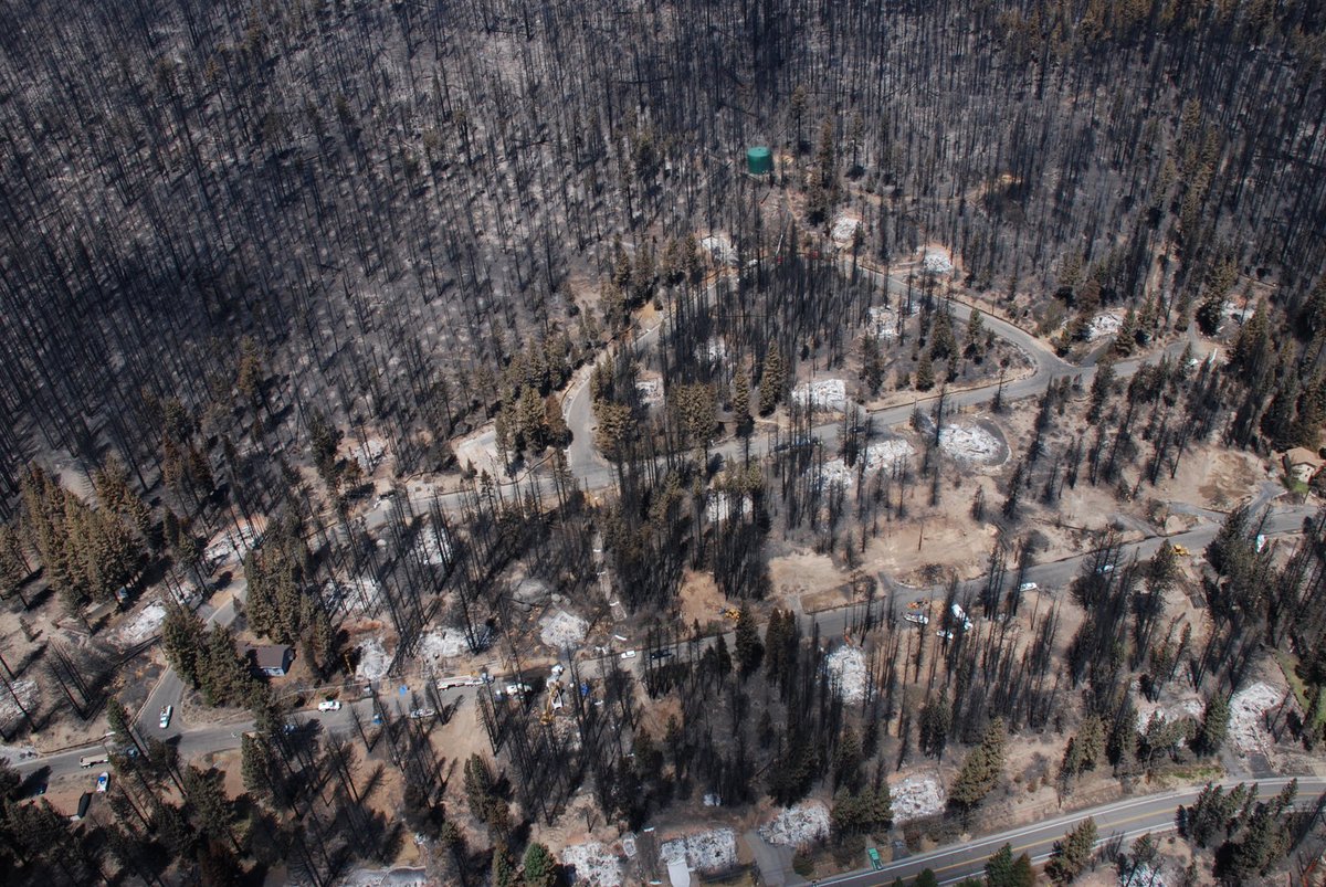 Once land is platted and subdivided, and the lots are sold, changing the urban footprint is nearly impossible. All the more reason to get fire behavior experts more involved in the development and approval of new subdivision maps. Let's not make the problem worse.  #angorafire 4/