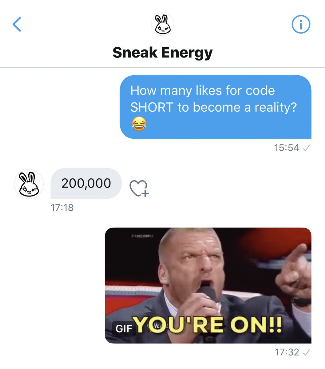 TheOGBlitzy's tweet image. You asked for code “Short”
I asked @SneakEnergy 

They laid down the THANOS of all challenges. 

Come on then lads. Let’s get to work.