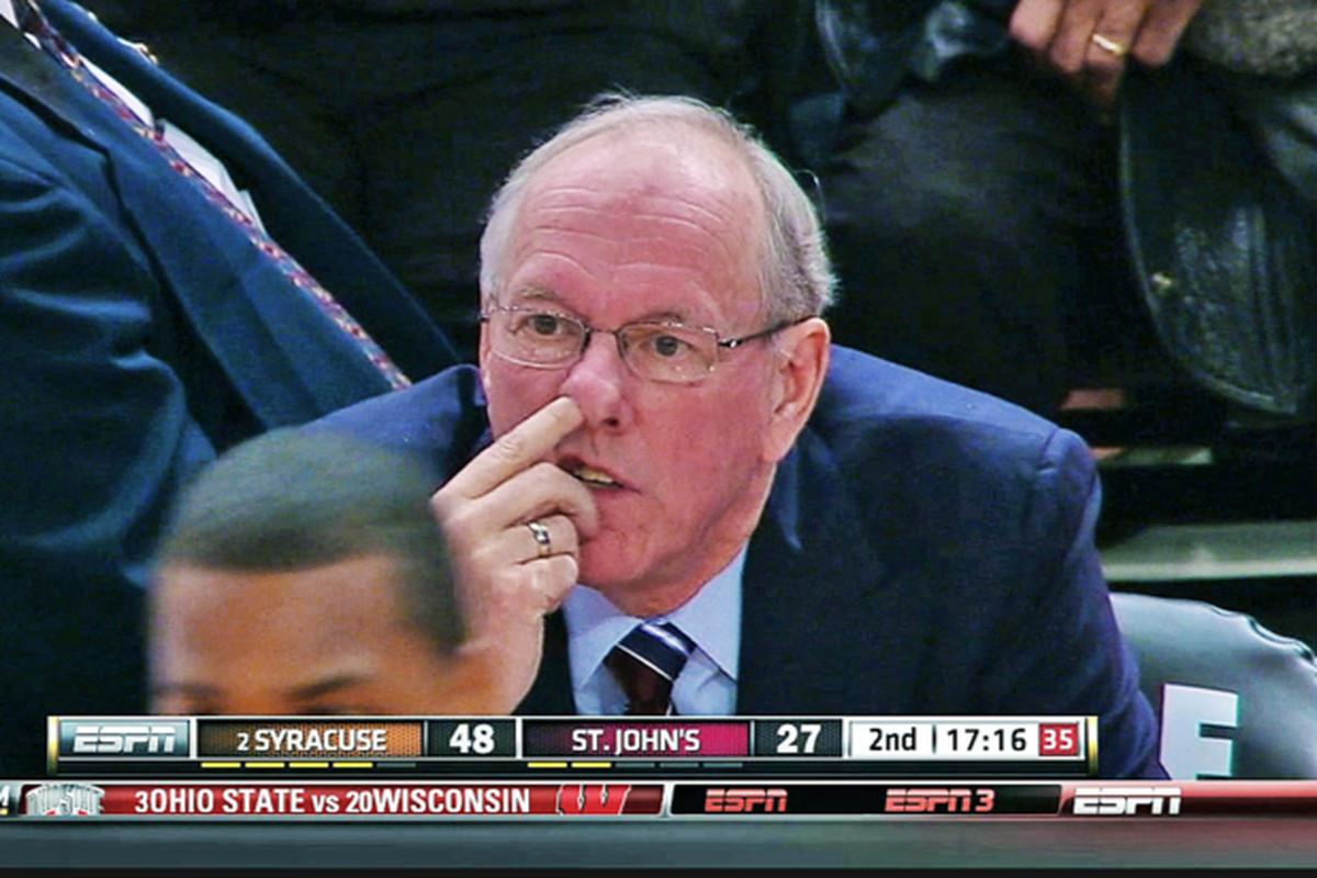 If Jim Boeheim don\t do nothing else, he gon\ pick his nose. Happy Birthday, coach! 