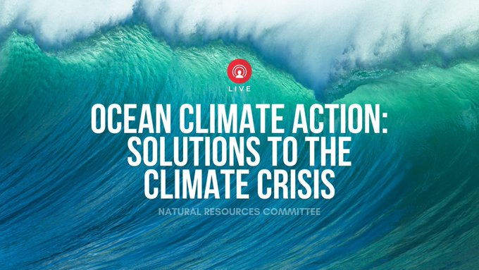 JointOceanCI's tweet photo. Happening now: @NRDems hearing on Ocean-Based Climate Solutions Act, featuring testimony from @JaneLubchenco We must pursue #OceanClimateAction and this Bill provides a pathway for discussing solutions. https://t.co/qJ6DXk9MSX
