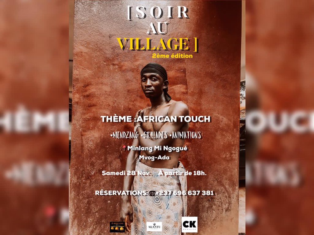 y_etoundi's tweet image. Vous avez aimé la 1ère édition, vous allez adorer cette 2e édition. 

#SoirAuVillage🔥 remet ça ! 

Samedi 28 Novembre 2020 dès 18h au restaurant “Minlang Mi Ngogué” situé en face de La Chapelle Mvog-Ada.

Venez profiter de l’ambiance de chez vous/nous.

#Abantu
#SAV2
