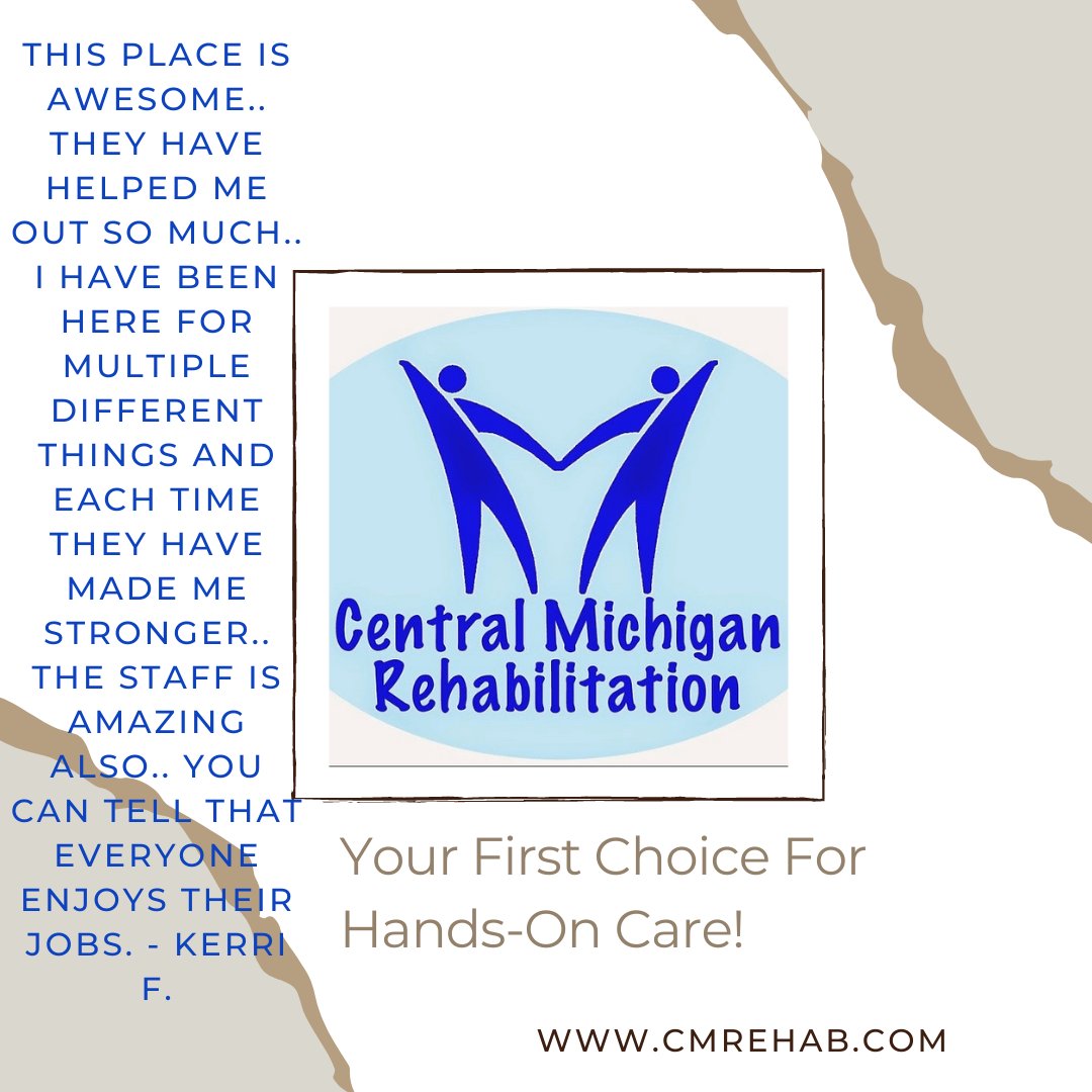 Did you know that writing a quick Google Review can help us grow and help more people find us on the internet? To write a review simply google Central Michigan Rehabilitation then click on REVIEWS. You can then Rate and Review us! We appreciate your feedback!