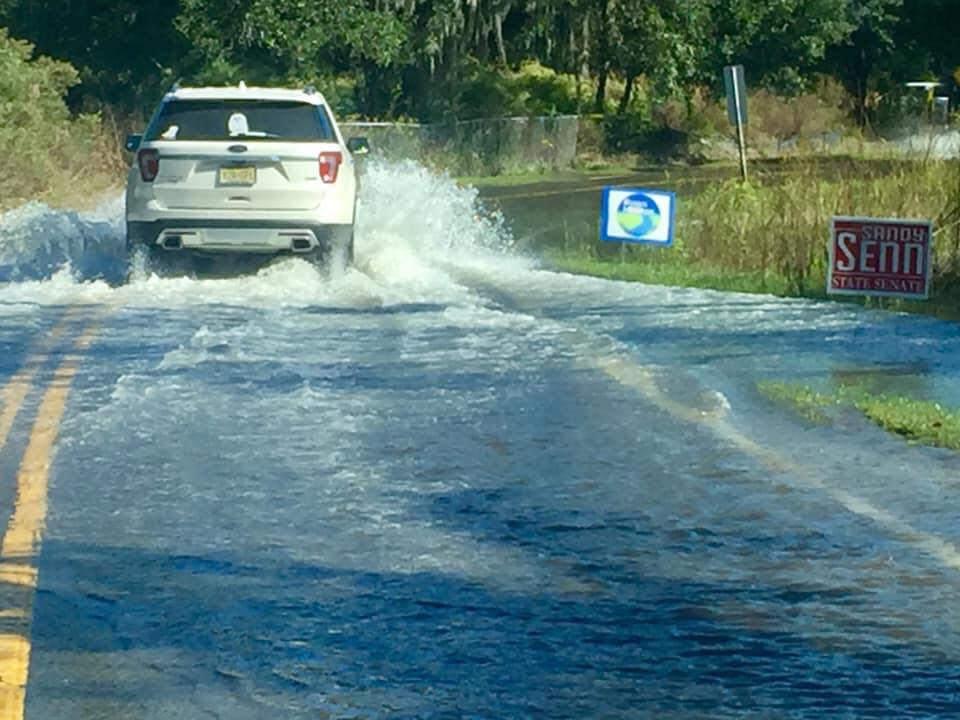 savejamesisland's tweet photo. It's not a good idea to build new neighborhoods in the middle of a flooded drainage basin. Just stop. Now. City of Chas PC needs to DENY subdivision approval for any new development! #FixFloodingFirst #SaveJamesIsland @JohnTecklenburg @JennyHoneycutt @RossAppel @MikeSeekings https://t.co/XNreyeihdW