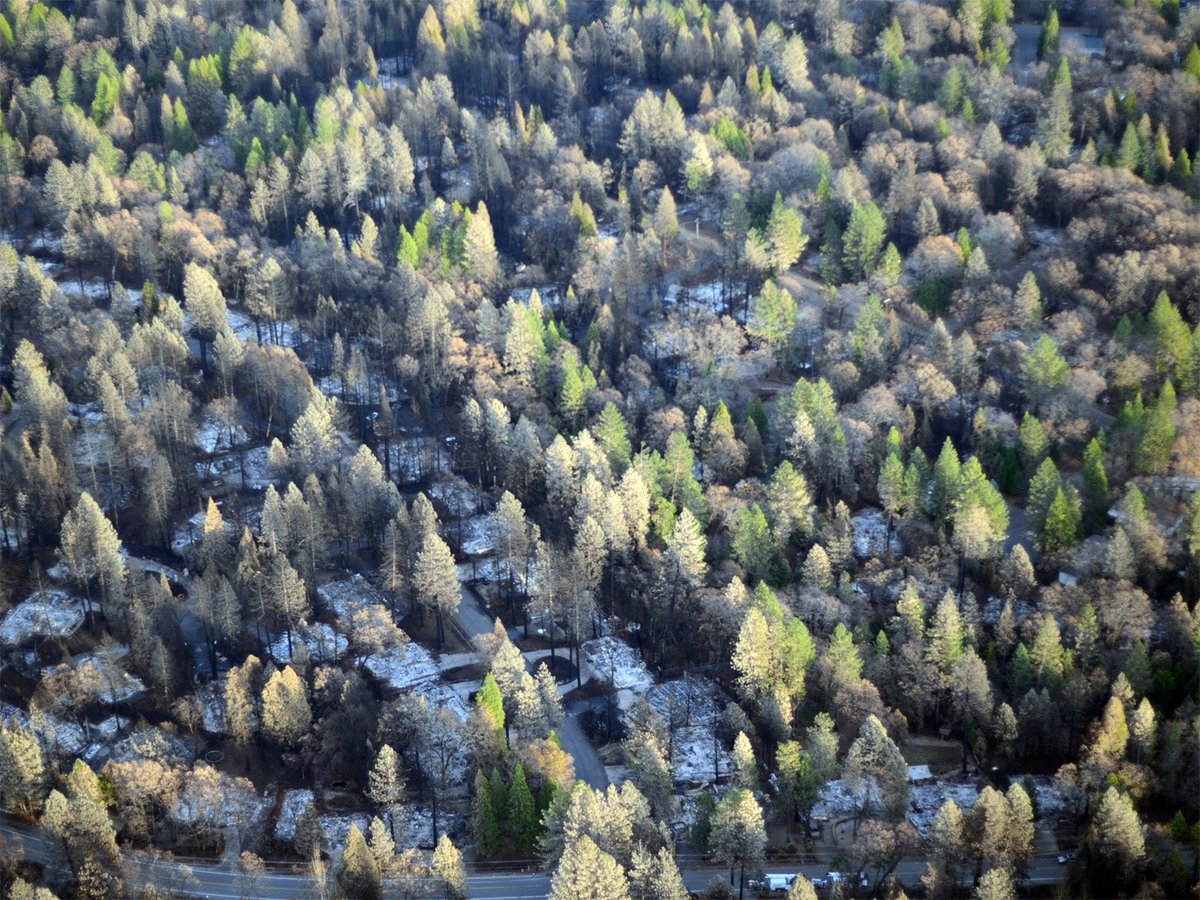 The wildland urban interface is not just a forest with some houses in it. It is a fundamentally different fire environment. Prescribed fire and forest thinning may not buy us much advantage in densely-built urban landscapes, where the structures are the primary fuel.  #planning 6/