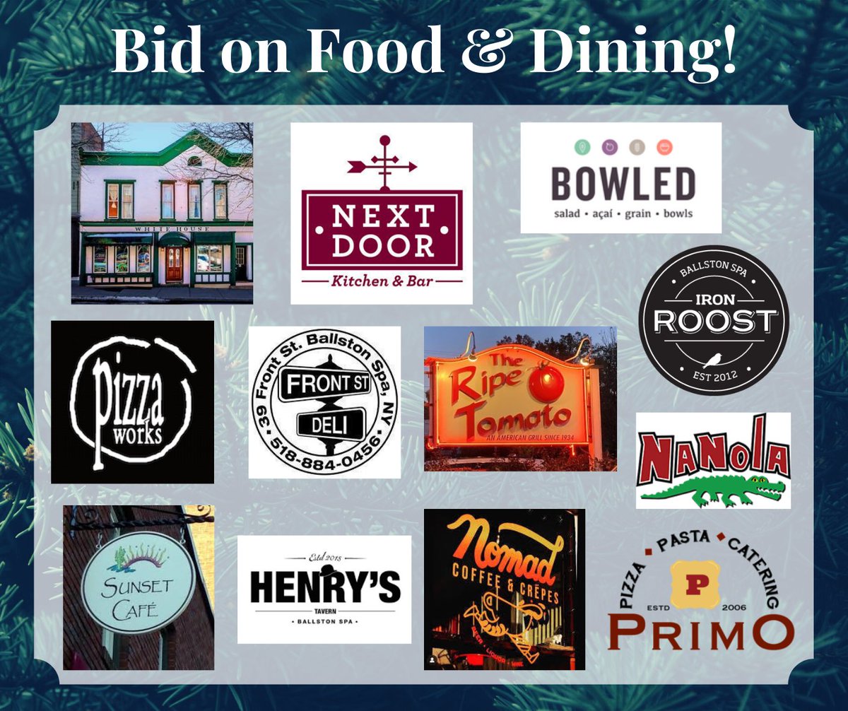 Talk about a win-win! Enjoy a meal at one of your favorite area restaurants and support the Ballston Spa Education Foundation at the same time! Visit 32auctions.com/bspaedfoundati… to view and bid on auction items now through November 22nd! <a href="/BSCSD/">Ballston Spa CSD</a>