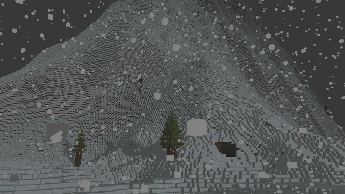 Another how it started vs how it's going! Recently added weather to Cube Universe so now it can snow! Makes the snowy mountains look even cooler! See what we did there?! :P

#indiedevhour #CubeUniverse #indiegamedev #indiedev #indiegames #videogames #voxelRPG