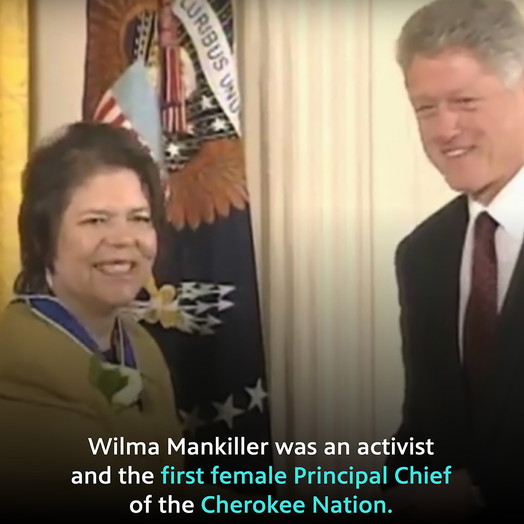 This Native American Heritage Month, meet Wilma Mankiller, an activist, community leader, and former Principal Chief of the Cherokee Nation. (1/5)