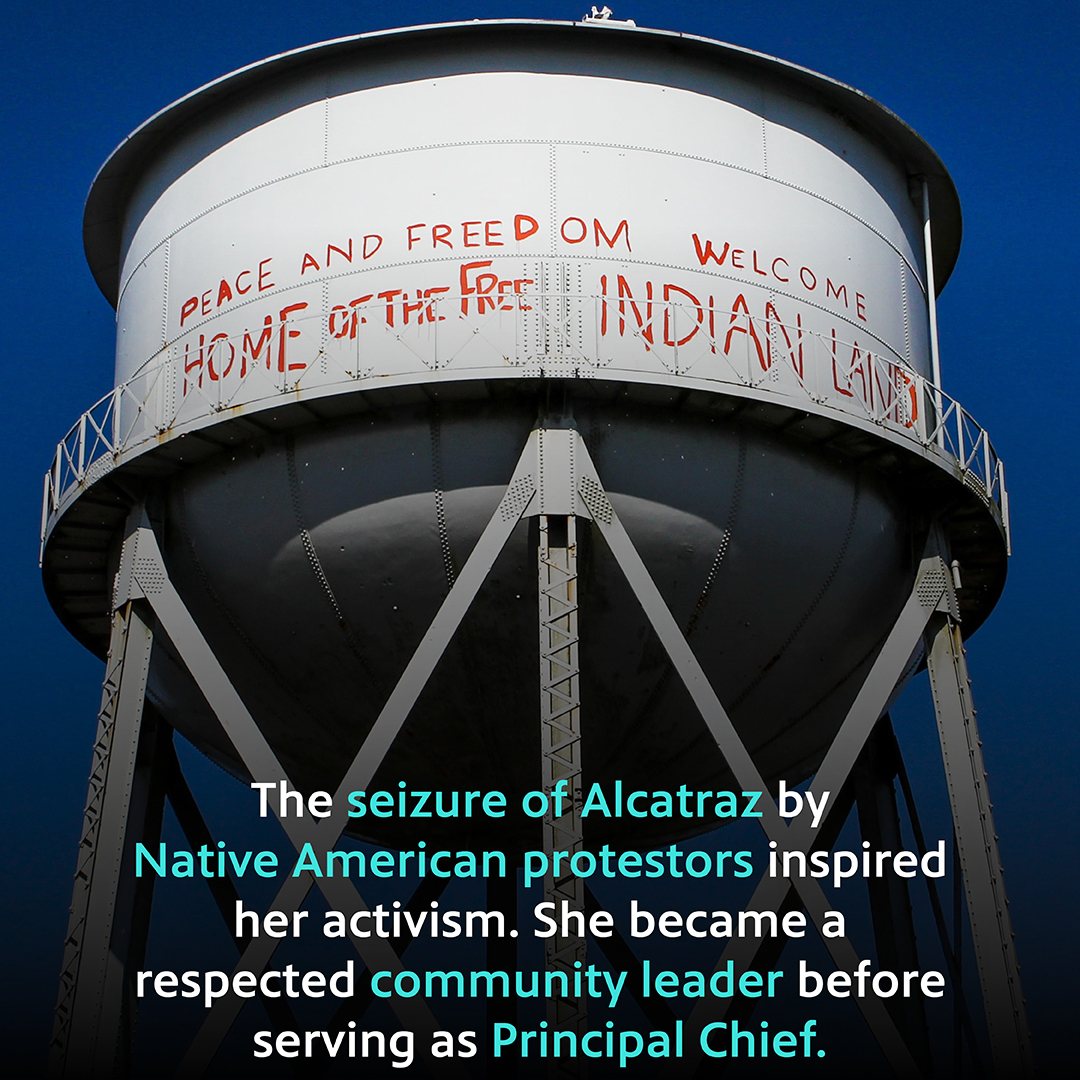 This Native American Heritage Month, meet Wilma Mankiller, an activist, community leader, and former Principal Chief of the Cherokee Nation. (1/5)