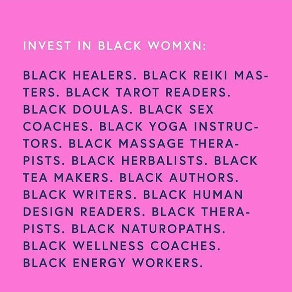 feedingherwell's tweet photo. Invest in Black Wombmxn.  PERIOD 
#supportblackwomen #supoortblackhealers #investinblackwomen #period #blacktwitter #tuesdayvibe https://t.co/zGcFZvLTod