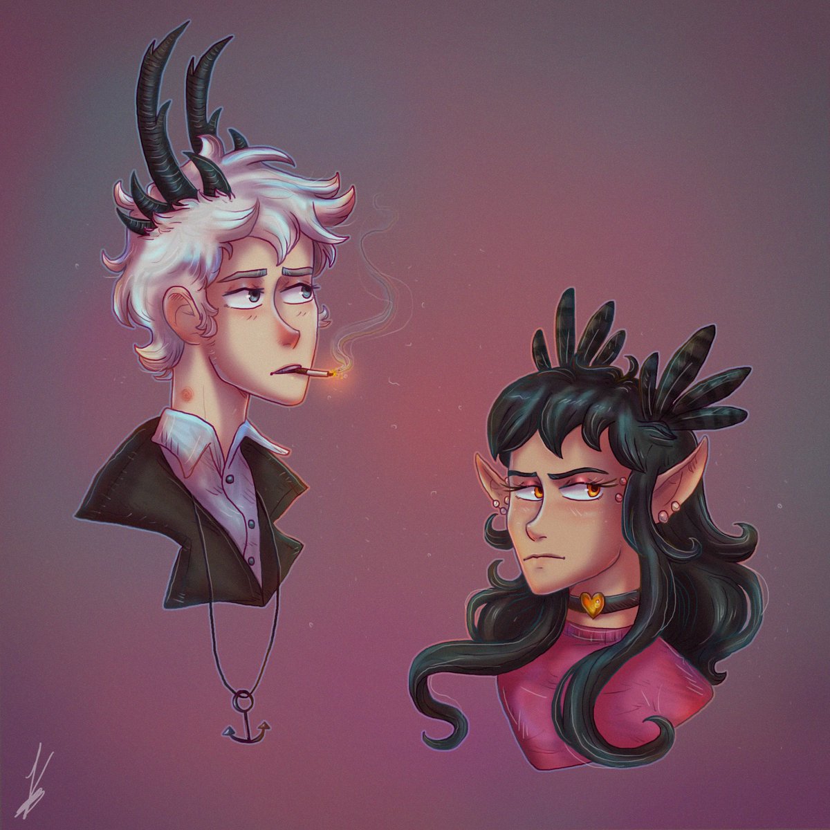 corax_lara's tweet photo. Just some character headshots i did at like 5 am a while ago xd

#characterdesign #originalcharacter #demonboi #angelgirl #catgirl #wolfboy #characterdesign #headshots #yeet https://t.co/FT5zwzlHwR