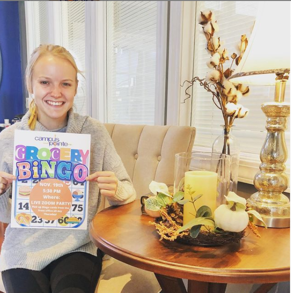 CampusPointeWKU's tweet photo. 🔴Grocery Bingo!🔴
Grocery Bingo will be held on Zoom this Thursday at 5:30PM! Pick up Bingo cards from the front office all day Thursday! Feel free to join at any time as we will be doing multiple rounds. 👀 Be on the look out for the Zoom Invite to your email! https://t.co/WyDjhGeSkl