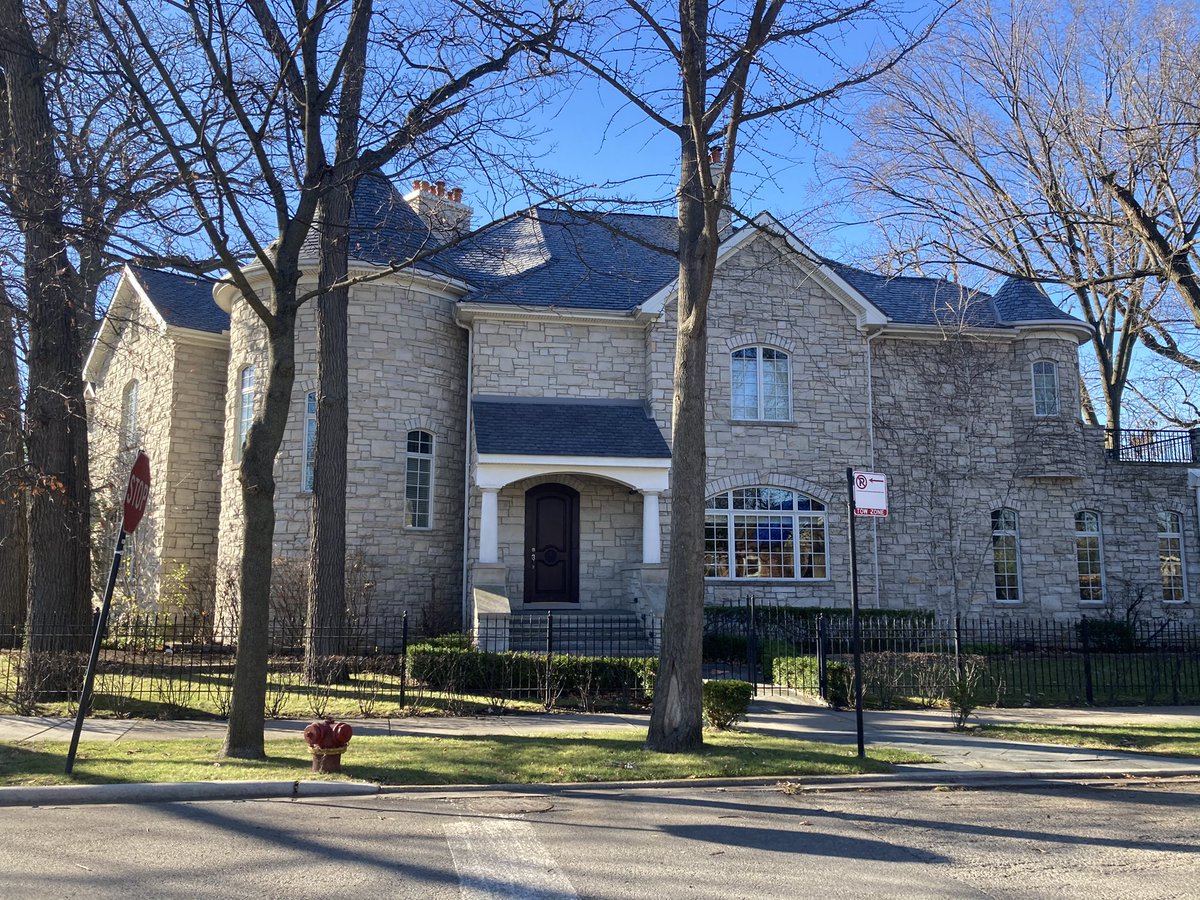 Ok so today for my birthday I biked around the Chicago suburbs with my friend Luke to look for weird/cool houses and here are some of the houses I saw house # 1: terrible and bad McMansion lol