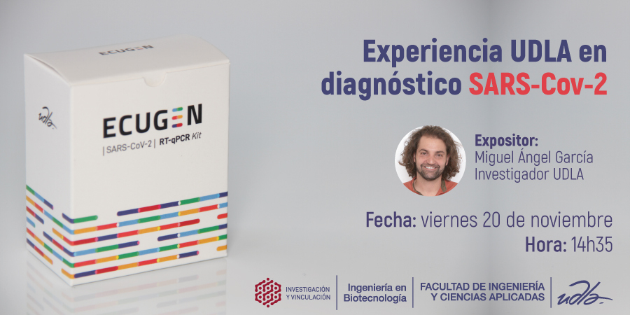 EmiliaVDom's tweet photo. Este viernes a las 14:35 Miguel Ángel García compartirá con nosotros la experiencia en el diagnóstico de SARS-Cov-2 y el kit Ecugen. Imposible perdérsela! https://t.co/3UNP4kTolc