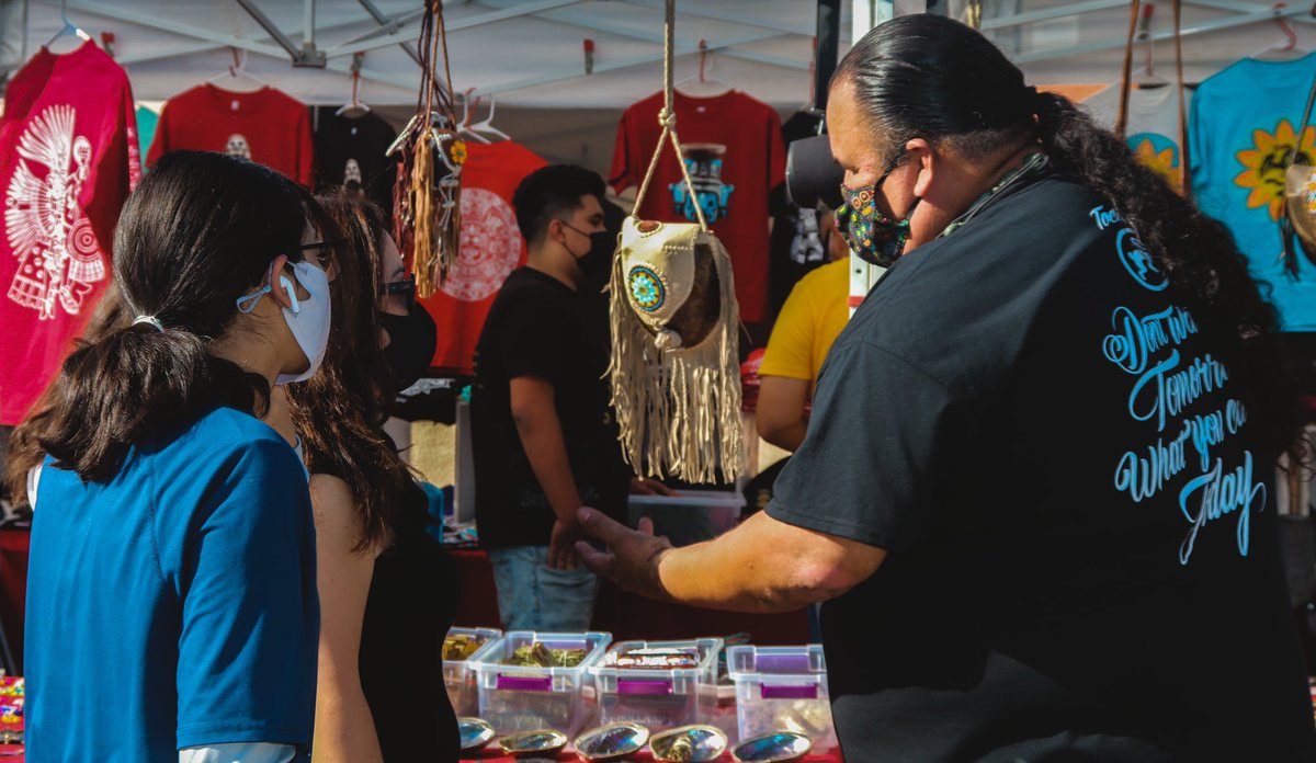 SpartanDaily's tweet photo. Tochtli Wear is an indigenous apparel brand that aims to preserve native pride in ancestral Aztec culture by producing cultural wear, artifacts and traditional dancewear. 

Writer and photographer: Isalia Gallo

Read the full story here: https://t.co/1PtZoWNiw5 https://t.co/hKRkSYpoh1