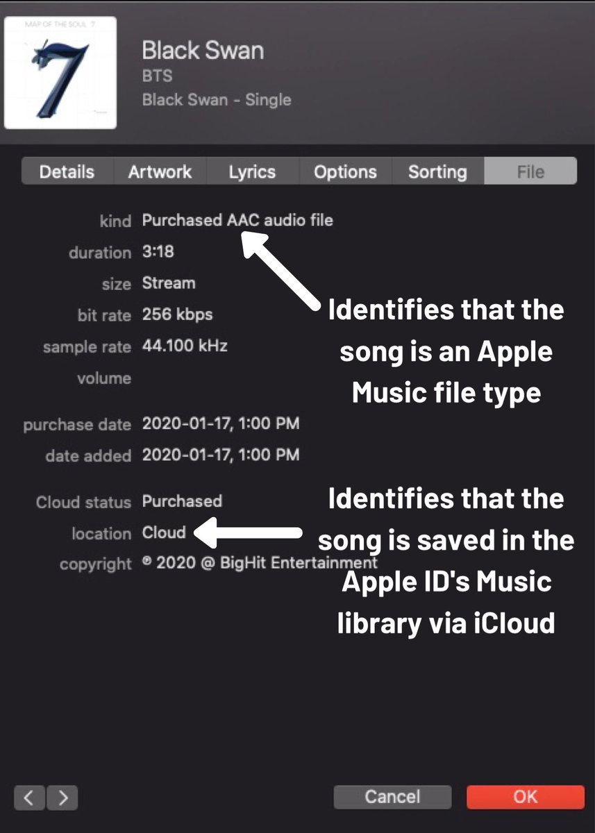 The way you find out on macOS devices (night mode) and Windows/PC devices (day mode) is the same!Click ••• > click 'Get Info' > Click 'File' tab to view file information