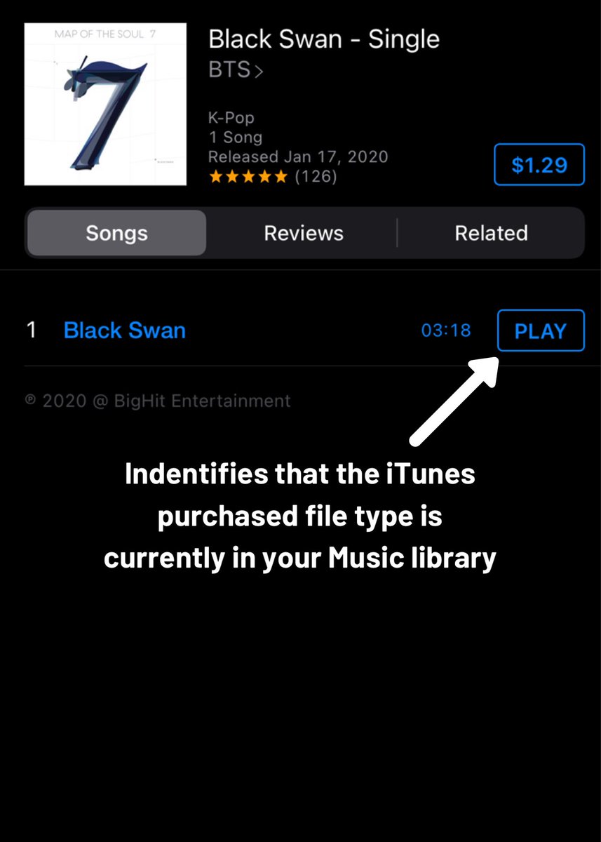 On iOS devices you can use the iTunes app itself to find out if you're playing the Apple Music file type and make sure your streams are counting! This works even if the AM file is downloaded to your device.Even if the song is downloaded, the iTunes app will tell what file it is.