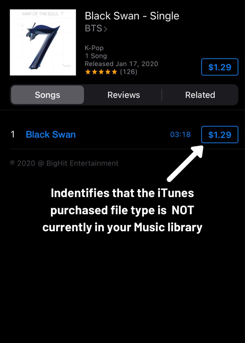 On iOS devices you can use the iTunes app itself to find out if you're playing the Apple Music file type and make sure your streams are counting! This works even if the AM file is downloaded to your device.Even if the song is downloaded, the iTunes app will tell what file it is.