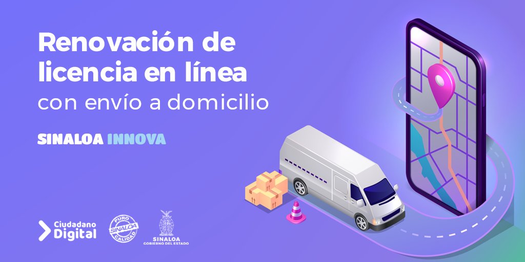pepechuygalvez's tweet photo. Renueva tu licencia sin salir de casa, en https://t.co/3FxRAx8jxj puedes realizar tu pago en línea y obtener tu licencia hasta la puerta de tu casa por $48.00 adicionales.
#Sinaloa #Innovación #SinaloaInnova https://t.co/L6XXLrwQTD