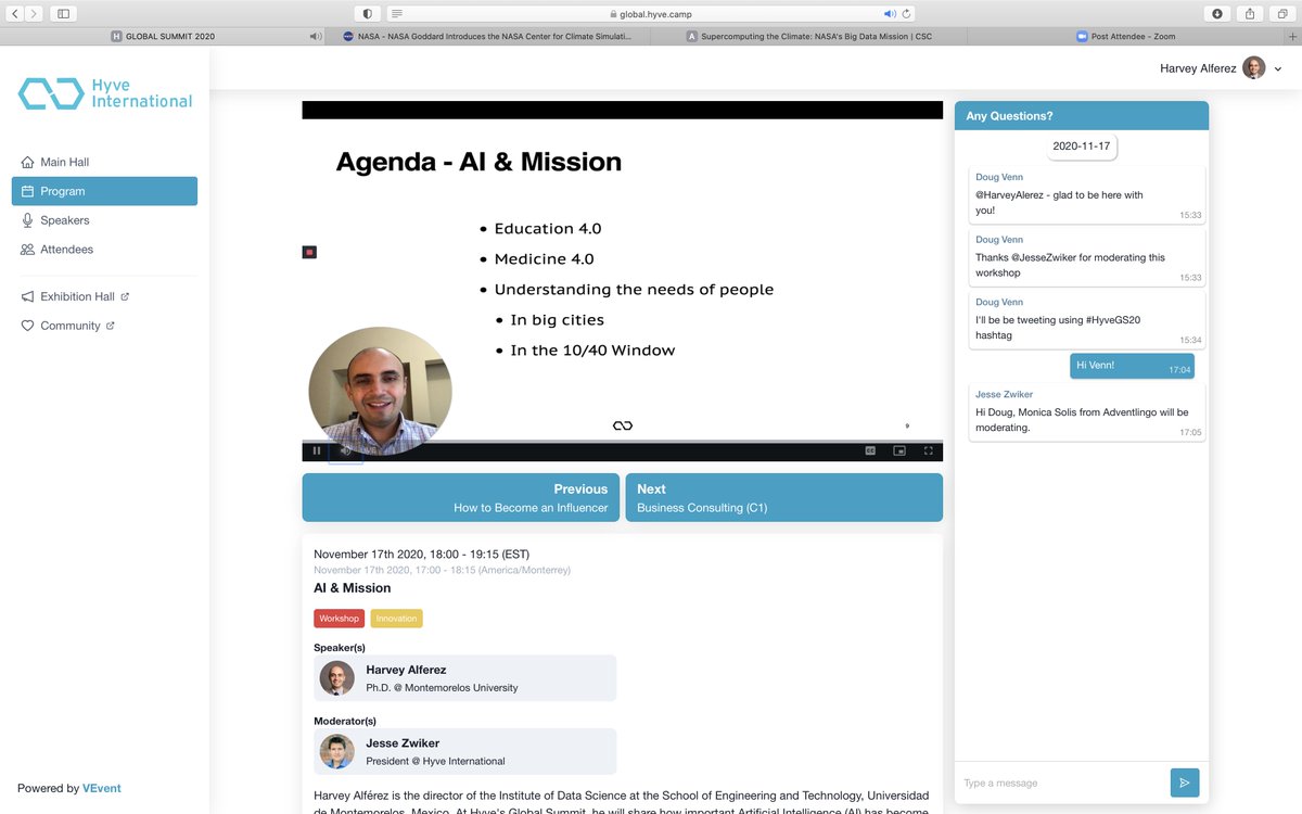 HarveyAlferez's tweet photo. Right now I'm giving a presentation at #HyveGS20 https://t.co/oKfwLRwHQR https://t.co/fs9G3KYXw1
