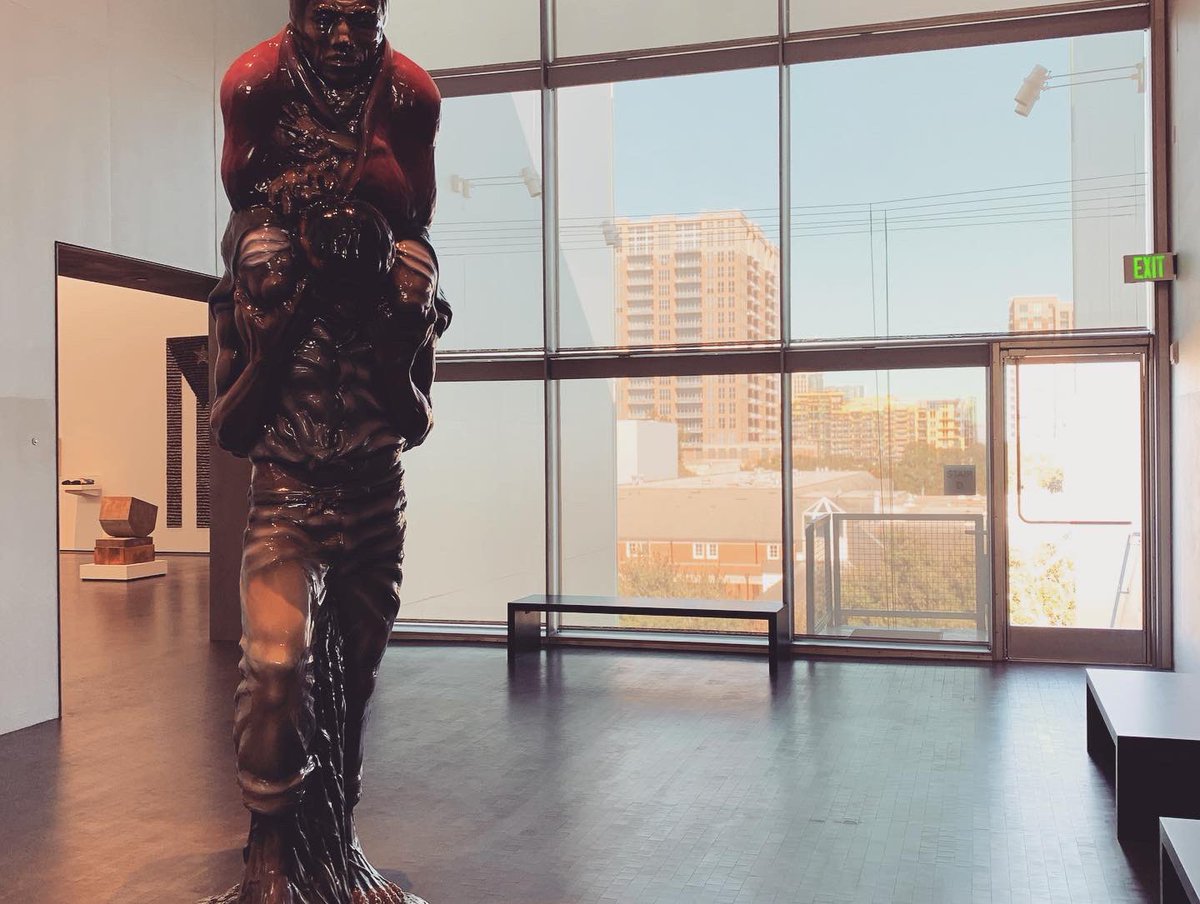 Librotraficante's tweet photo. This is why we came.
Celebrating “Border Crossing/Cruzando El Rio Bravo” by Luis Jiménez at the @MFAH in the new Nancy and Rich Kinder Building. #ChicanoPower #ChicanoArt #Tejas #Tejaztlan, #Houston #Htown #Tejas #TX #Tejanos #Chicanx #Art #Librotraficante #LibrotraficanteNation https://t.co/QFb7beph9Q