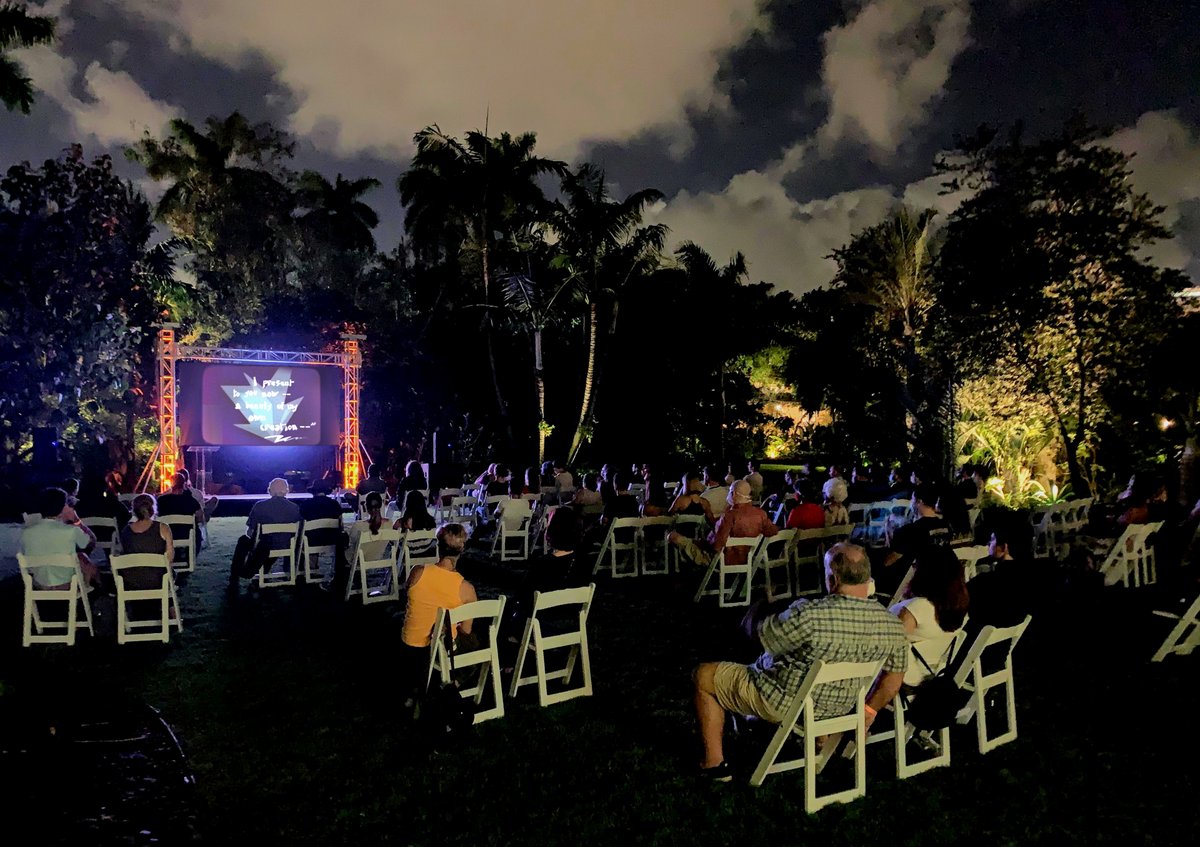 TCrabStudios's tweet photo. A few pics from this past Saturday's screening of #TheMechanicalDancer at @mbbotanical, as part of @MIAMIsFF's "The Way We Are" outdoor screening.  Awesome to see our film in this one-of-a-kind venue!  #animation #shortfilm #miamisff2020 https://t.co/oUFC1i685h