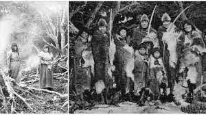 2/5 The Selk'nam were able to survive on one of the wildest islands in the world. They developed a low-tech but ingenious material culture & an elaborate, beautiful symbolic culture. New Zealanders helped destroy that culture.