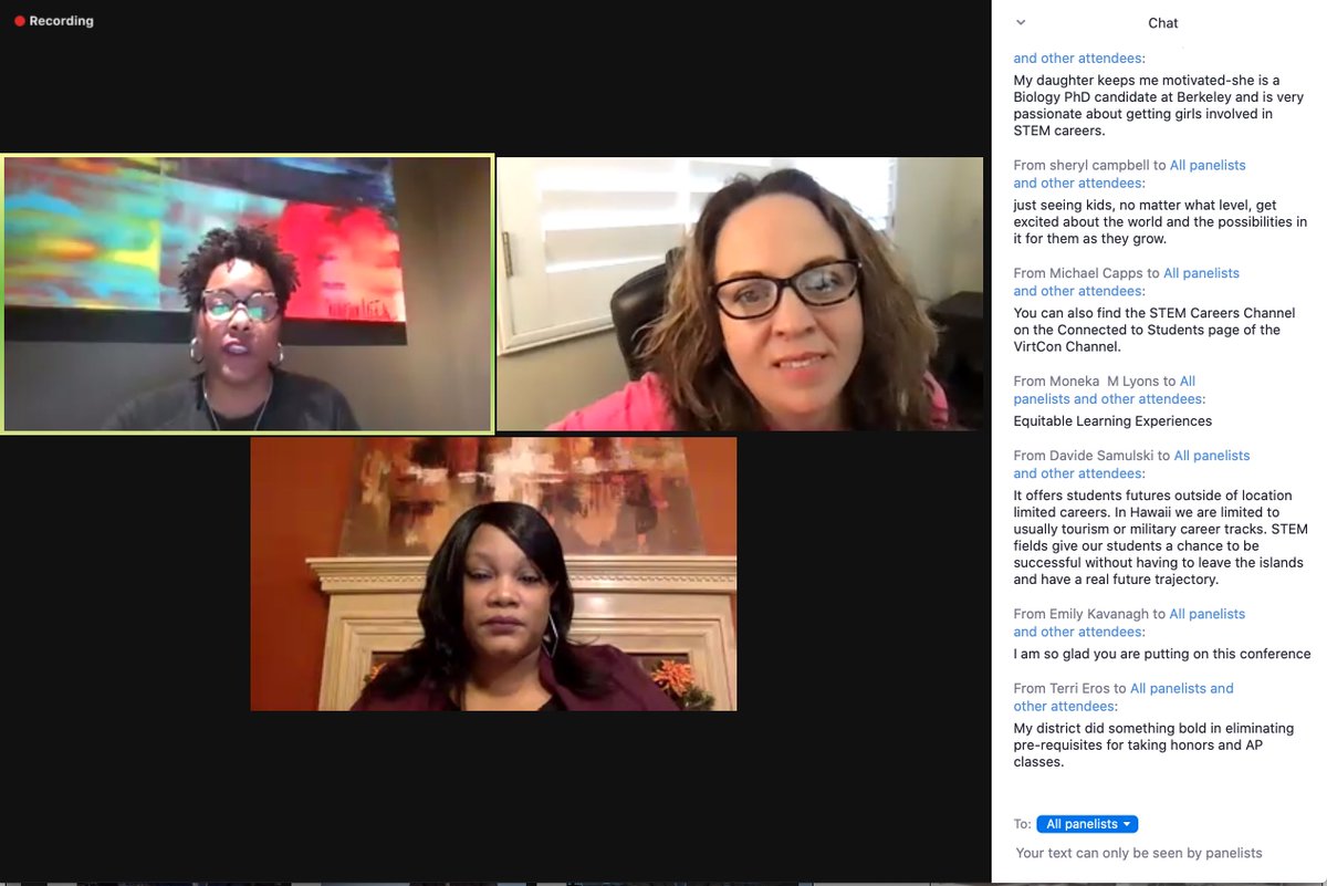 Immerse_Digital's tweet photo. Join @DiscoveryEd #FallVirtCon & the conversation about how to Prepare Students for the Future of Work
w/STEM Careers Coalition. Great to hear from Trina Betts with @ProcterGamble and @IAmMarlaWilson discuss how to engage ALL students in STEM career opportunities led by @jdemian https://t.co/oasB58l9sj