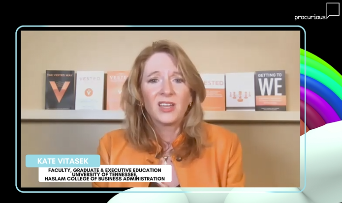 procurious_'s tweet photo. “Traditional #Procurement textbooks are all about being great buyers”
 - but Kate Vitasek has a dynamic NEW role at the @Procurious_ #BigIdeas2020: https://t.co/Apb67f76qU
#Procurement #supplychain #Collaboration https://t.co/vgjGbonqJF