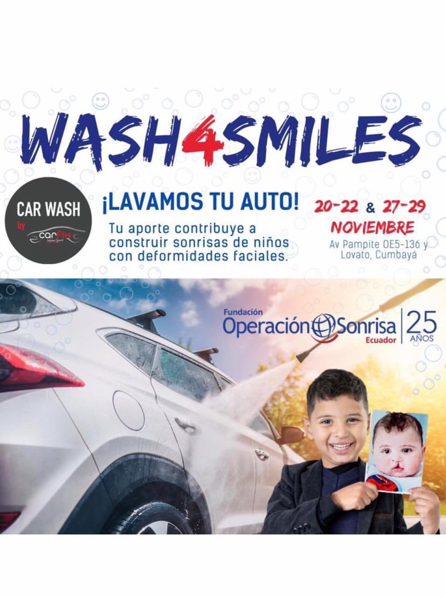 redsolidariaEC's tweet photo. #Wash4Smile https://t.co/e9EE2NLVbF