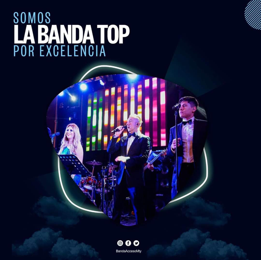 BandaAcceso's tweet photo. Nuestra entrega en el escenario y el gusto por atenderte es lo que nos coloca en las bandas más recomendadas en los grupos de novias.

#playlist #music #livemusic #bodas #bodasmty #mty #wedding #brides #singers #musician #partytime https://t.co/ZYiVNilsdv