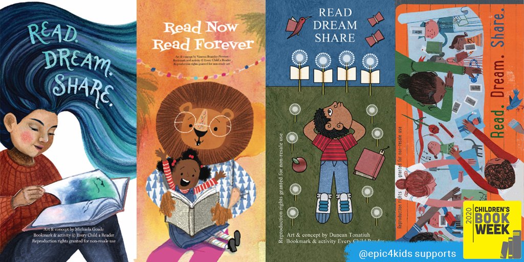 CBCBook's tweet photo. Although #BookWeek2020atHome is over we’re so excited for the partnership with @epic4kids to celebrate the transformative power of literacy!
📚Check out the collection: https://t.co/iRfgVbx1xK
Download the bookmarks: https://t.co/npjdqFEpR1 https://t.co/l1IaTNliio