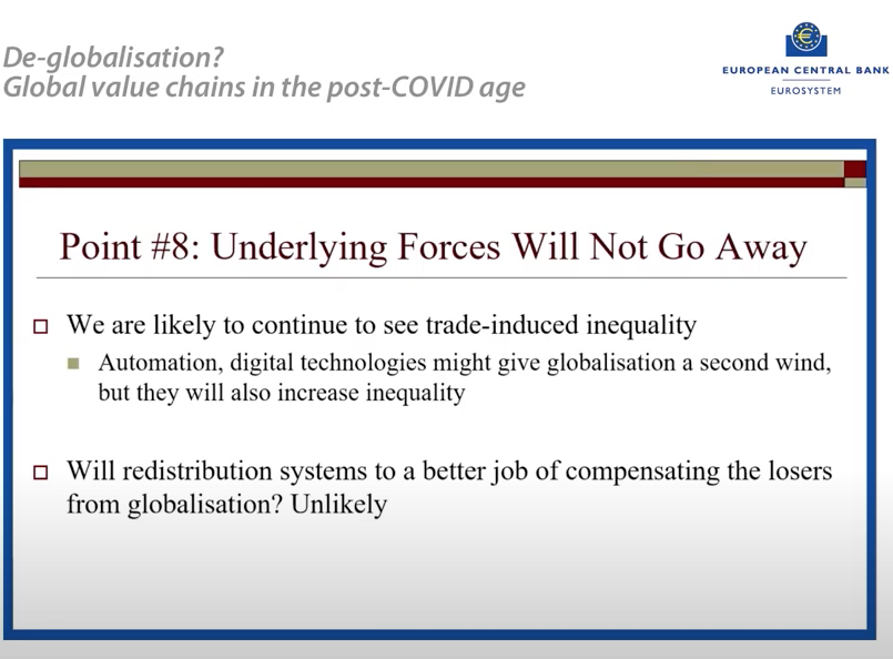Fifth, as long as there's no systematic fix to the rising inequality and its underlying causes there will continue to be resistance to more opening & more globalization. So the backlash will likely continue 6/8